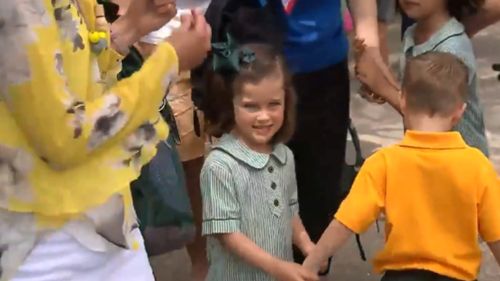 Thousands of youngsters had their first day of kindergarten in New South Wales today. (9NEWS)