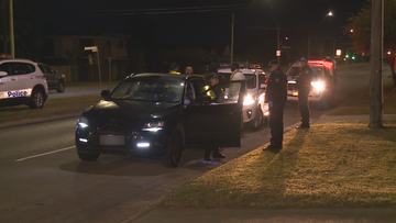 Police have seized an Audi Q5 after a man was dropped at Westmead Hospital with stab wounds in the neck.