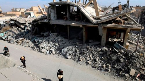 US-led coalition admits airstrikes killed 77 civilians in Raqqa, Syria, last summer (Delil Souleiman/AFP/Getty Images).