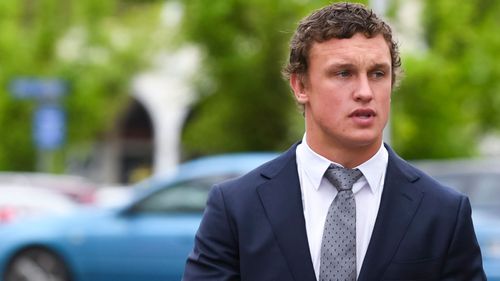 Canberra Raiders player Jack Wighton has been sentenced over a late-night rampage in February.