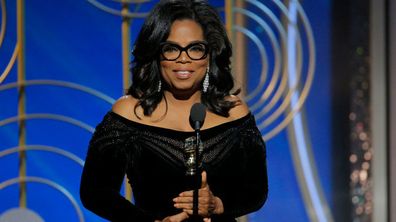 Oprah Winfrey accepts the 2018 Cecil B. DeMille Award and speaks onstage during the 75th Annual Golden Globe Awards at The Beverly Hilton Hotel on January 7, 2018 in Beverly Hills, California 