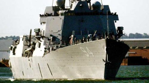 US naval ship fired warning shots at Iranian vessel