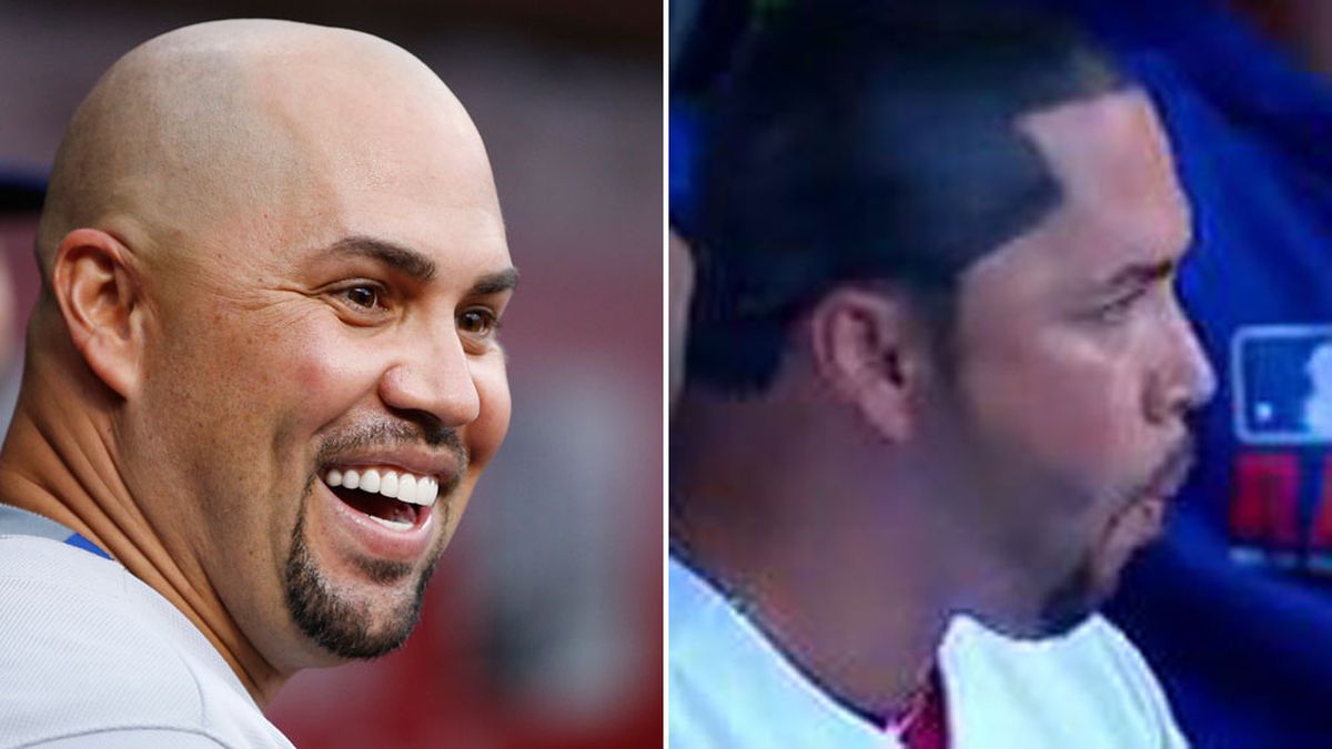 Carlos Beltran's new hairstyle probably required the use of a marker 