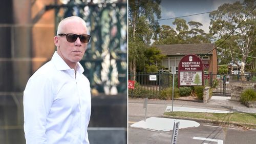 Former Socceroos star Robbie slater; Forestville Public School. (AAP/Google Maps)