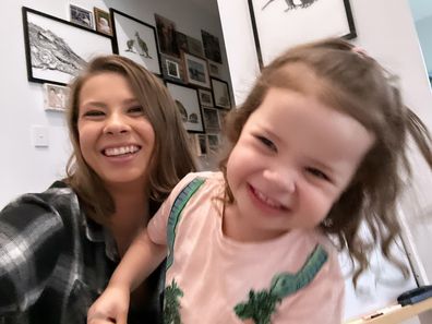 Bindi Irwin with daughter Grace Warrior Irwin Powell.