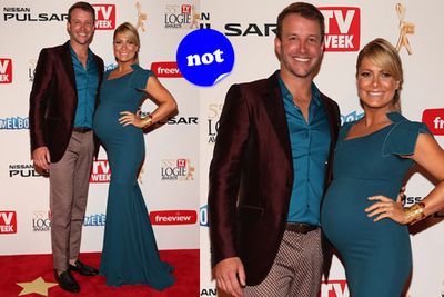 Tonight these X Factor pals nearly got a 'hot' from us - but we're undecided on Luke's pants, and while Nat looks glowing through her second pregnancy, that baby bump looks tightly packed in this mermaid-esque number.