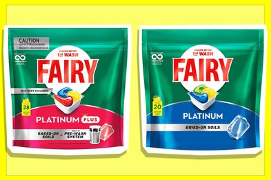 9PR: Fairy Platinum Plus Dishwasher Tablets, 168-Pack and Fairy Platinum Dishwasher Tablets, 164-Pack