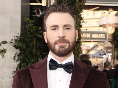 Chris Evans arrives to the 77th Annual Golden Globe Awards held at the Beverly Hilton Hotel on January 5, 2020.