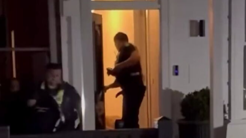 Police, including the Dog Squad, traced the pair through backyards and across roofs.