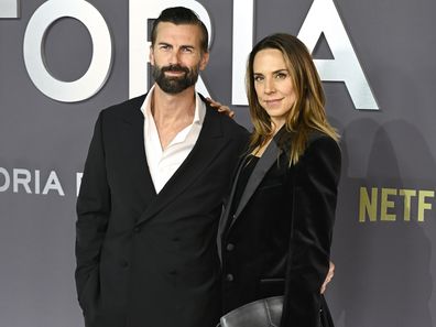 Chris Dingwall and Melanie Chisholm at Victoria Beckham Netflix world premiere