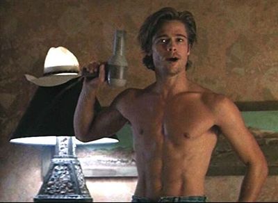 Brad claimed his Hollywood hunk status after his appearance as wavy-haired drifter and hustler JD in 1991's Thelma and Louise.