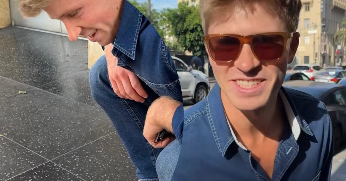 Robert Irwin spots his late father Steve Irwin’s star on Hollywood Walk of Fame, new video