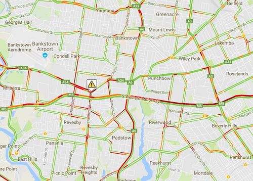 Motorists faced delays in Bankstown during this morning's peak as parts of Canterbury Road were closed. (livetraffic.com)