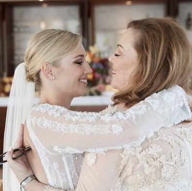 Cheryl Yarbrough pictured with Jasmine on her wedding day.