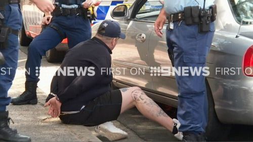 Damien Kennedy was apprehended in Wollongong today. (9NEWS)