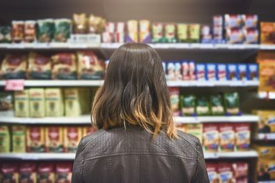 Woman at the supermarket