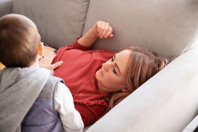 Emma with son