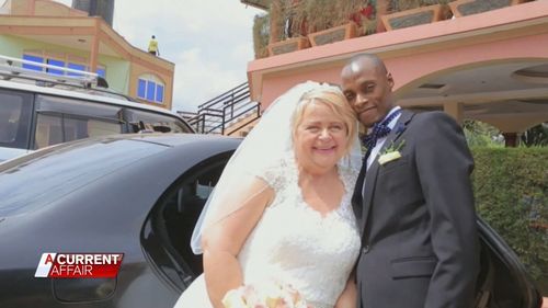 Suzie even went as far as travelling to Uganda and marrying a man she met online. (A Current Affair)