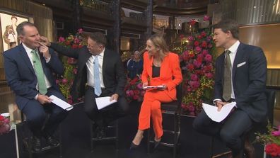 Tony Jones loses tooth live on air