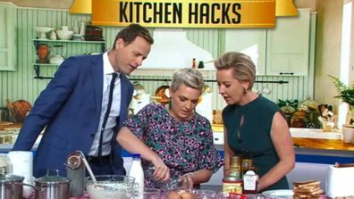 Jane de Graaff tests kitchen hacks for Today Show