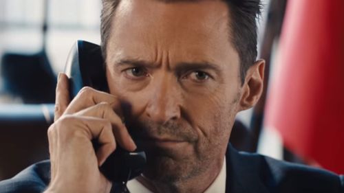 Hugh Jackman, fresh from 'The Greatest Showman', gets his serious face on. (Dundee Movie)