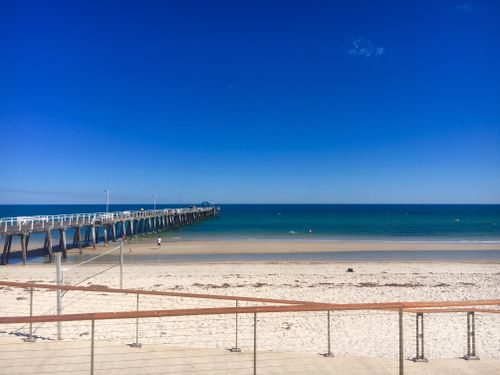 TODAY weather presenter Natalia Cooper captures the gorgeous weather at Henley Beach today. (Picture: Natalia Cooper) 