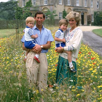King Charles, Princess Diana, Prince William and Prince Harry