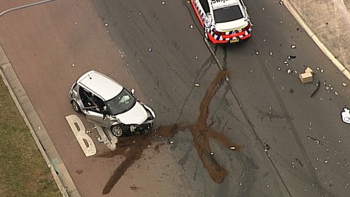 Police were pursuing the Holden ute before the smash in Sydney's south-west.