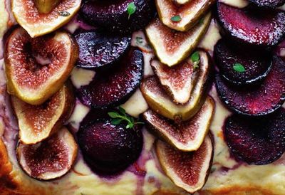 Recipe: <a href="http://kitchen.nine.com.au/2016/05/20/10/58/fig-plum-and-ricotta-tart" target="_top">Fig, plum and ricotta tart</a>