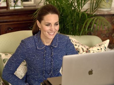 Kate Middleton on video call