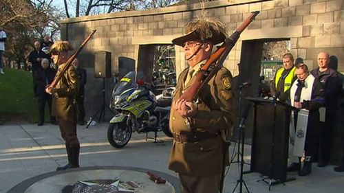 A police officer participating in a ride commemorating police who have died in the line of duty has been killed after a car smashed into his motorbike.

