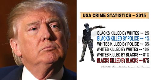 Donald Trump slammed as a racist after tweeting wildly inaccurate murder statistics