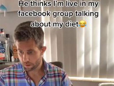 Boyfriend laughs live on camera as influencer girlfriend lies about diet regimen