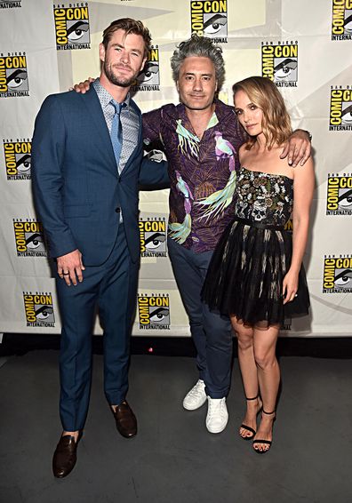 Chris Hemsworth, Taika Waititi, Natalie Portman, Comic-Con