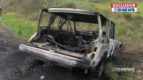 This car erupted in flames up in Gloucester on the NSW north coast.