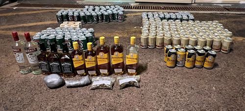 Alcohol and cannabis seized by Northern Territory Police allegedly headed for Arnhem Land.