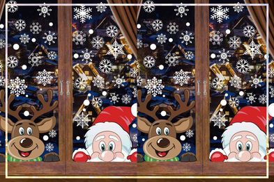 9PR: Christmas window clings 300 pieces.