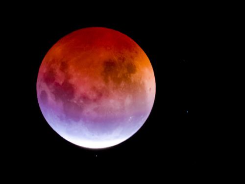 The event was the result of a supermoon combined with a lunar eclipse.