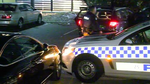 A 17-year-old boy has been arrested over the alleged ramming of a police van in Melbourne. (9NEWS)