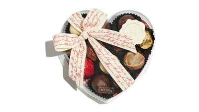 Classic Haigh's chocolates Valentine's Day truffle filled heart