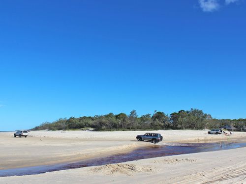 Condução em 4x4 na Ilha Bribie
