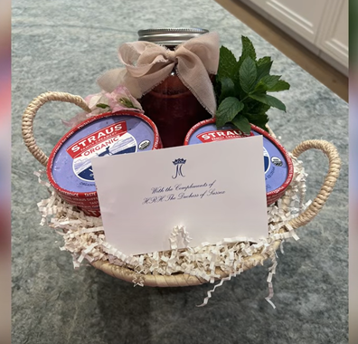 A note from Meghan, the Duchess of Sussex, which includes the HRH prefix which she is no longer permitted to use.