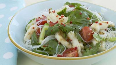 <a href="http://kitchen.nine.com.au/2016/05/17/22/43/thai-calamari-salad" target="_top">Thai calamari salad</a> recipe