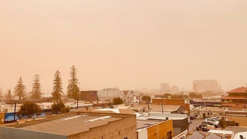 Adelaide dust storm skies Tuesday April 13