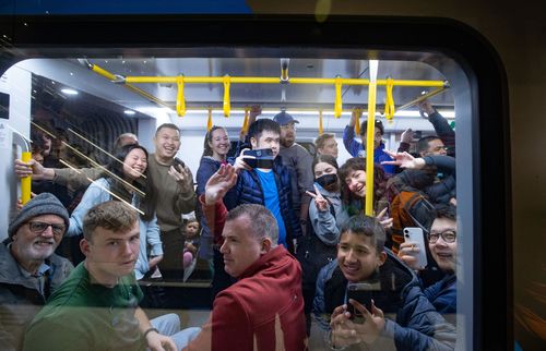 Melburnians flocked to the newly opened Melbourne Metro Tunnel today.