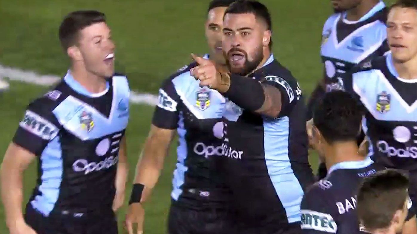NRL: Andrew Fifita sends message to his coaches with heated try celebration