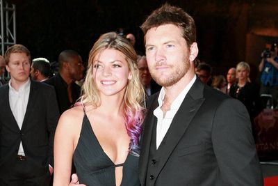 Sam is pictured here with his Aussie girlfriend, former bartender Crystal Humphries.