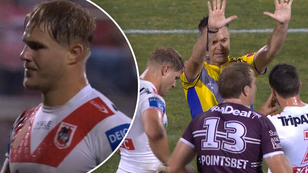 Jack De Belin handed three-match ban for hip drop tackle during Dragons loss to Manly 