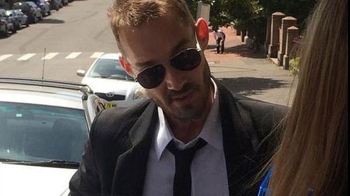 Daniel Johns outside Newcastle court. (NBN News Newcastle/Twitter)