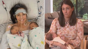 Melbourne mum Alexandra Judd was kept alive by an advanced form of life support reserved for ICU&#x27;s sickest patients after giving birth to twins Violet and Ester.
